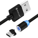 Encust's Break-Away-Safe Magnetic Type-C & Micro USB Cables | Preserve & Protect Your Devices | 3-Pack of Nylon Rapid Charging Cables | Compatible with USB-Type-C Laptops, Smartphones,