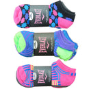 Everlast Women's Athletic No Show Socks, Funky Colorful, Funky Geometric Designs 21-Pack