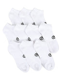 10 20 or 30 Ecko Unltd Men's Basic White Quick Dry No Show Athletic Socks