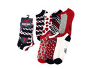 7 Pairs Ecko Red Women's Fun Funky Colorful Multi-Color Cotton Low Ankle Socks
