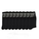 Men's Cotton Dress Mid Calf Solid Black Socks