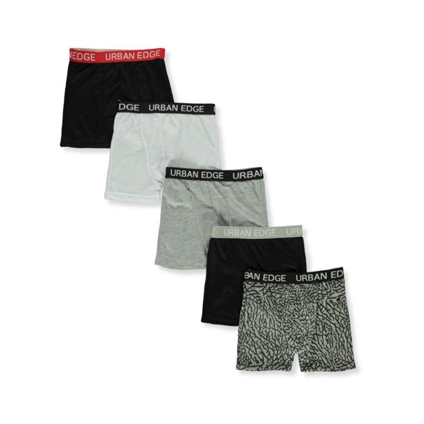 3 Pack Urban Edge Men's Underwear Multipack Boxer Briefs, Assorted