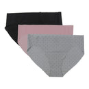 Hanes 3-Pack Women's Premium Comfort Flex Fit Microfiber Bikini No Lines Underwear