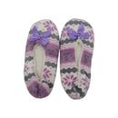 2 Pairs Women's Non Slip Grip Winter Fuzzy Slip On House Slippers Fleece Warm Assorted Colors