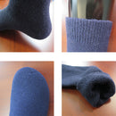 4 Pairs of Men's Soft Comfort Thick Casual Warm Wool Crew Socks
