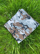 4-12 Pack camouflage Double Sided Bandana 100% COTTON Handkerchief Head Wrap