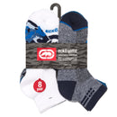 8-16 Pairs of Ecko Men's Half Cushion Quarter Athletic Socks 10-13