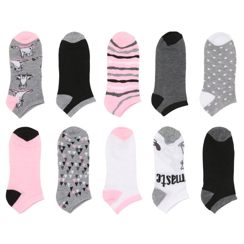 20 Pairs Alexa Rose Women's Fashion No Show/Low cut Fun Socks Value Pack