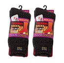 2 Pack Polar Extreme Women's Moisture Wicking Thermal Socks
