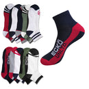 10 Pairs ECKO UNLTD Men's 1/2 Cushion No-Show or Quarter Cushion Socks- Assorted Colors