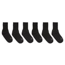 6-Pack Everlast Boy's Full Cushion Crew Socks- Size 6-8.5