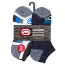 10 Pairs ECKO UNLTD Men's 1/2 Cushion No-Show or Quarter Cushion Socks- Assorted Colors
