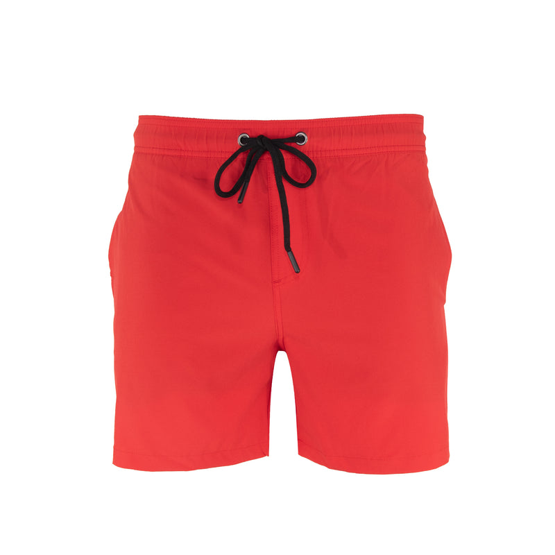 AC Basics Men's Swim Trunks Swim Shorts Quick Dry 5 inch Inseam Beach Shorts with Compression Liner and Zipper Pocket