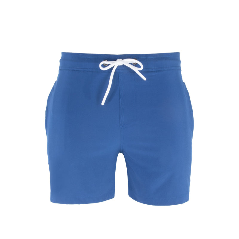 AC Basics Men's Swim Trunks Swim Shorts Quick Dry 5 inch Inseam Beach Shorts with Compression Liner and Zipper Pocket
