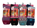Polar Extreme Thermal Sock Extra Heavy Acrylic Winter Design Socks 4-Pack Colors