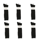 6 Pairs Alexa Rose Woman Knee High Striped Solid Design Dress Casual Socks- Assorted Colors