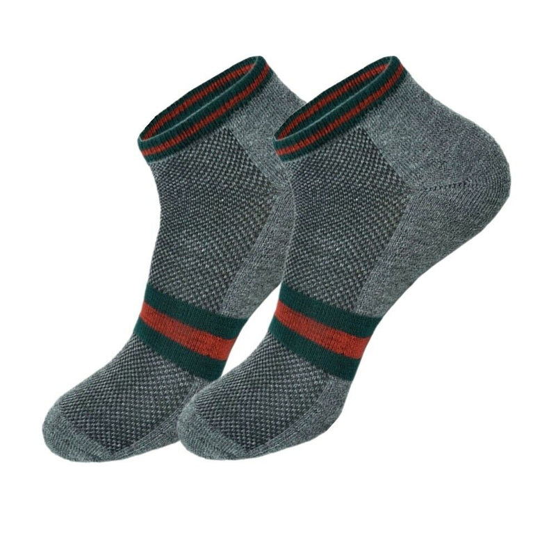 6-12 Pairs Men & Women Cushion Cotton Fashion Ankle Socks