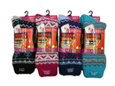 Polar Extreme Thermal Sock Extra Heavy Acrylic Winter Design Socks 4-Pack Colors
