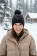 Polar Extreme Women’s Winter Hats 2-Pack – Random Colors, Soft Thermal Knit Beanies with Pom Pom, One Size Fits Most