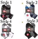 8-16 Pairs of Ecko Men's Half Cushion Quarter Athletic Socks 10-13