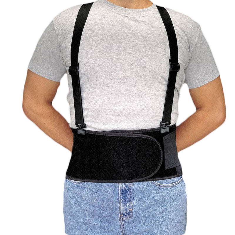 Heavy Lift Back Support Belt & Waist Brace Home W Adjustable Suspenders Accessories