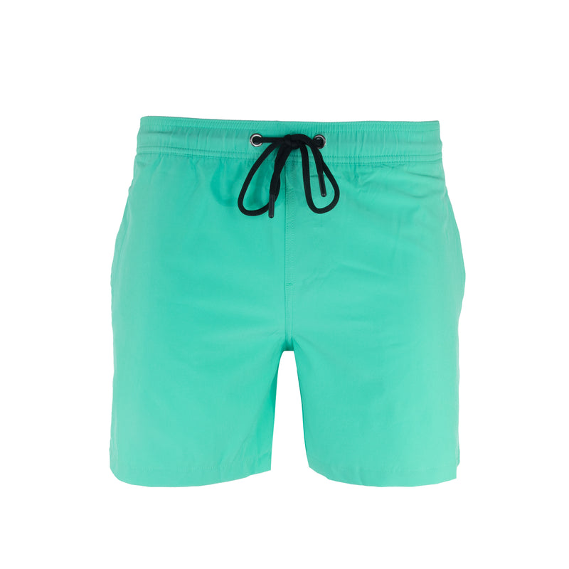 AC Basics Men's Swim Trunks Swim Shorts Quick Dry 5 inch Inseam Beach Shorts with Compression Liner and Zipper Pocket
