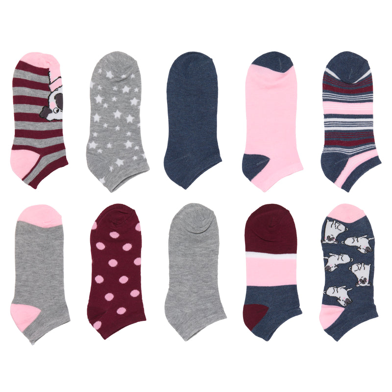 20 Pairs Alexa Rose Women's Fashion No Show/Low cut Fun Socks Value Pack