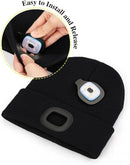 Clear Creek 2-Pack Men’s Winter Hats with LED Light – Random Colors, Warm Knit Beanies, One Size Fits Most