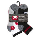 10 Pairs ECKO UNLTD Men's 1/2 Cushion No-Show or Quarter Cushion Socks- Assorted Colors
