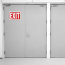 8 X 12 Inches Exit Sign Plastic Coated Self-Adhesive Window Peel Sticker with A Space to Hand Write- 4Pack