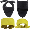 1 Dozen (12) Solid Colors 100% Cotton Bandana Handkerchiefs Multifunction Headbands-Assorted Colors