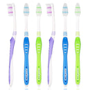 6-12 Pack Colgate Super Flexi Manual Toothbrush with Tongue Cleaner, Medium