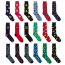 6-12 Packs Marc Ecko Men's Patterned Design Dress Casual Socks-Assorted Colors
