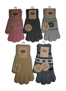 Clear Creek Women 2-Pack Aloe Vera Infused Winter Gloves – Random Colors, Soft & Cozy, One Size Fits Most