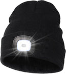 Clear Creek 2-Pack Men’s Winter Hats with LED Light – Random Colors, Warm Knit Beanies, One Size Fits Most