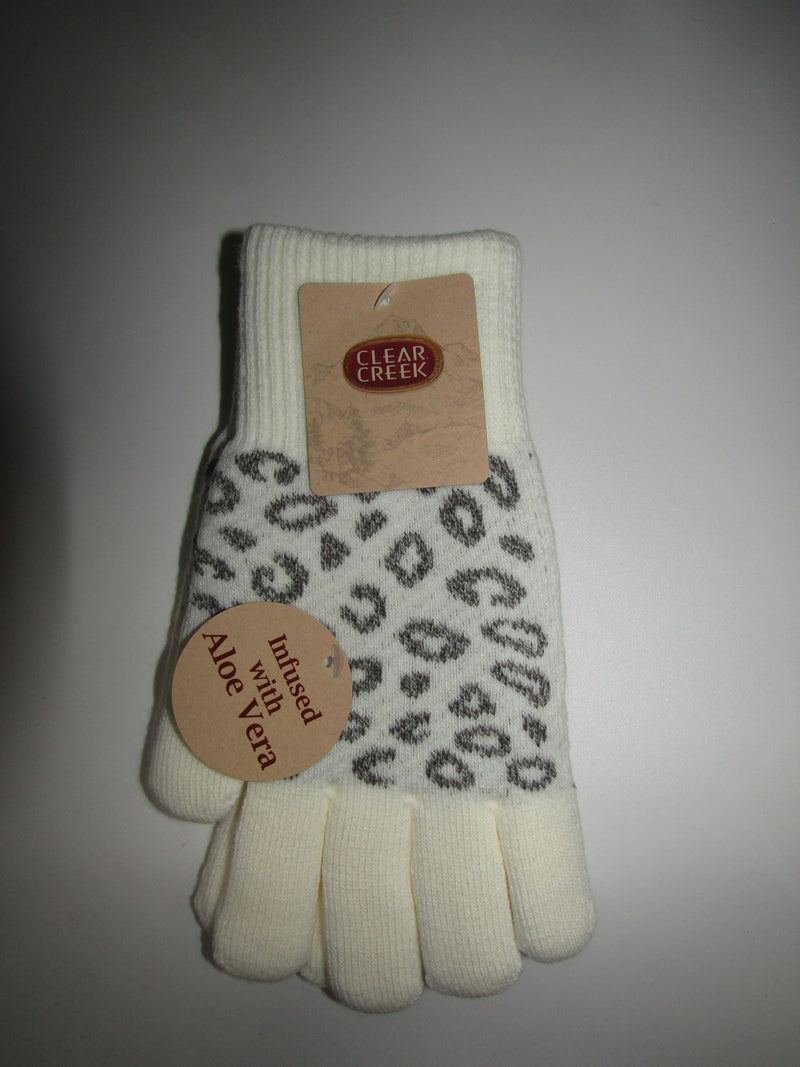 Clear Creek Women 2-Pack Aloe Vera Infused Winter Gloves – Random Colors, Soft & Cozy, One Size Fits Most