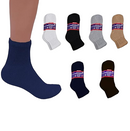 Men's 3-12 Pairs of Health Support Diabetic Ankle Circulatory Socks, Non-binding & Loose Fit