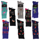 6-12 Packs Marc Ecko Men's Patterned Design Dress Casual Socks-Assorted Colors