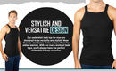 2-4 Packs Men's G-unit Style Cotton Tank Tops Square Cut Muscle Rib A-Shirts