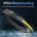 LED Headlamp, USB Rechargeable Headlamp With All Perspectives Induction And 230°Motion Sensor Headlamp Flashlight