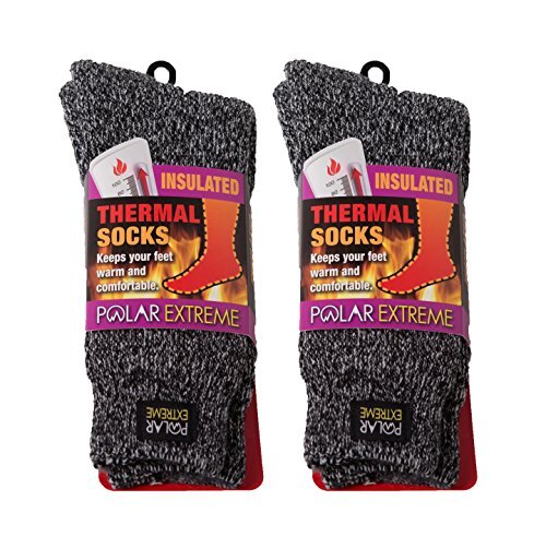 2 Pack Polar Extreme Women's Moisture Wicking Thermal Socks