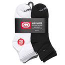 Ecko Unltd. Men's Quarter Athletic Socks 20-Pairs