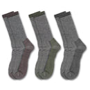Clear Creek Men's Merino Wool Medium Weight Thermal Lined Boot Socks, 3 Pairs