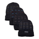 4 Pack Men's Thermal Fleece Lined Winter Insulated Cuff Beanie Hat