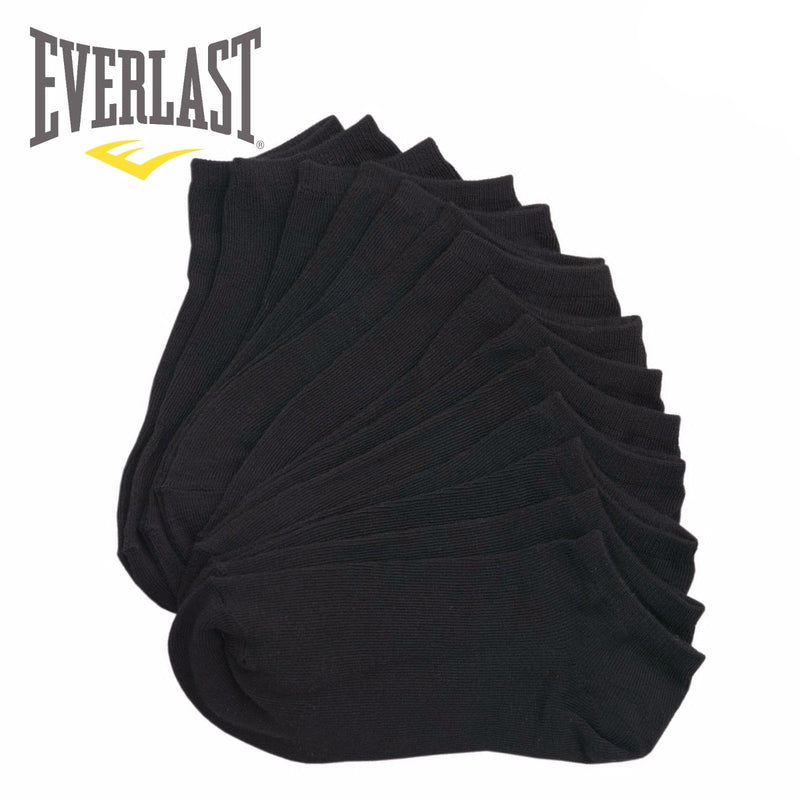 Everlast Kid's Assorted Low Cut Black White Ankle No-Show Athletic Casual Socks