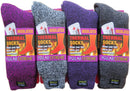 Polar Extreme Thermal Sock Extra Heavy Acrylic Winter Marled Socks 2-Packs Random Colors
