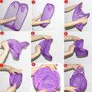 3 Pack Pop Up Foldable Laundry Basket Mesh Hamper Washing Clothes Bag Storage Bin 21x21cm