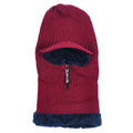 Men Warm with Brim Cap Hat Knit Visor Beanie Fleece Lined Slouchy Beanie Winter