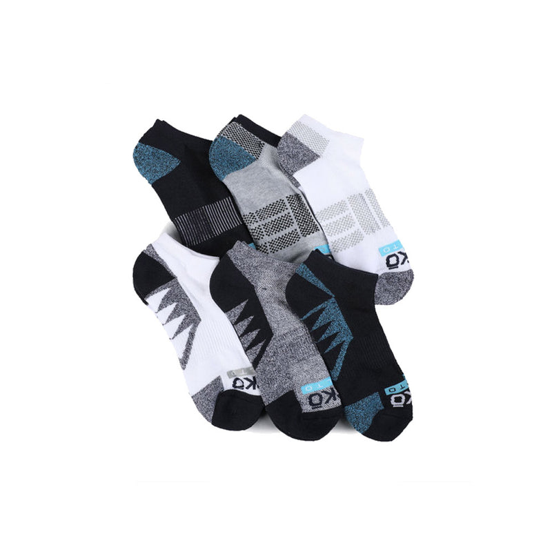 Ecko Unltd Cushioned No Show Socks Men's Shoe Size 6-12 Large 6-Pack New