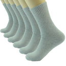 Lot 3-12 Pairs Mens Solid Sports Athletic Work Plain Crew Socks Size 10-13